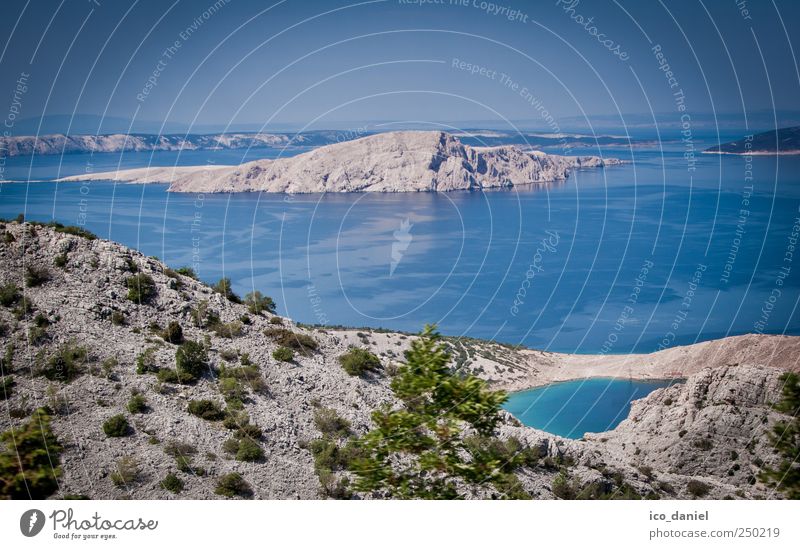 Coastal view in Croatia Vacation & Travel Tourism Summer Summer vacation Ocean Environment Nature Landscape Elements Earth Air Water Sky Horizon Bay Island