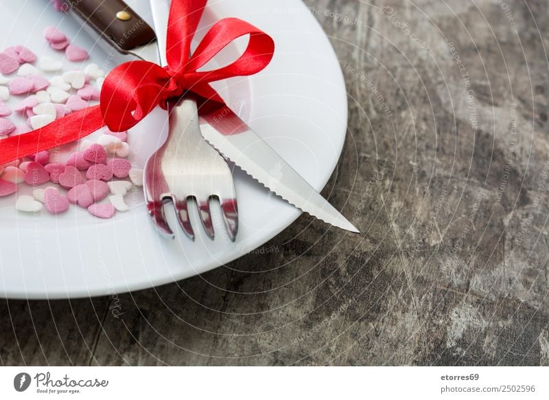 Valentine Dinner. Valentine's Day biscuits Dessert Food Healthy Eating Food photograph romantic Heart February Sweet Candy Decoration Icing Love