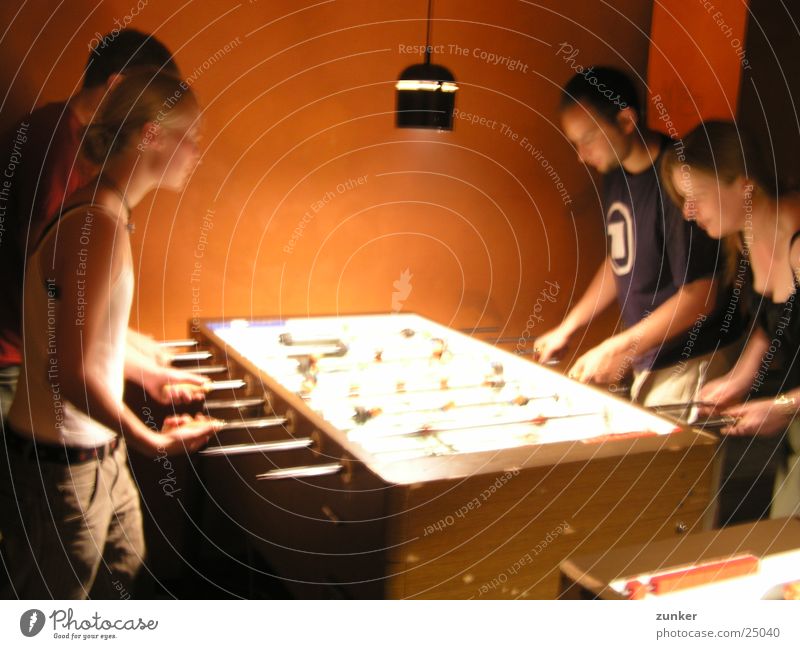 my regular pub 1 Table soccer Lamp Shoot Blur Group Orange Human being Movement Electricity