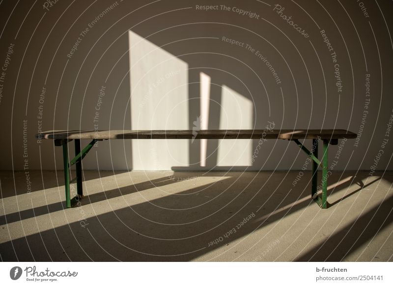 substitutes' bench House (Residential Structure) Furniture Wall (barrier) Wall (building) Old Sharp-edged Simple Free Loneliness Freedom Society Center point