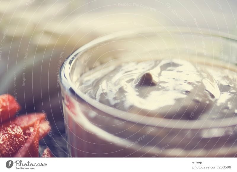 salty or sweet? Yoghurt Vegetable Nutrition Finger food Bowl Delicious Dip Sauce Dessert Easy Colour photo Close-up Detail Macro (Extreme close-up) Deserted Day