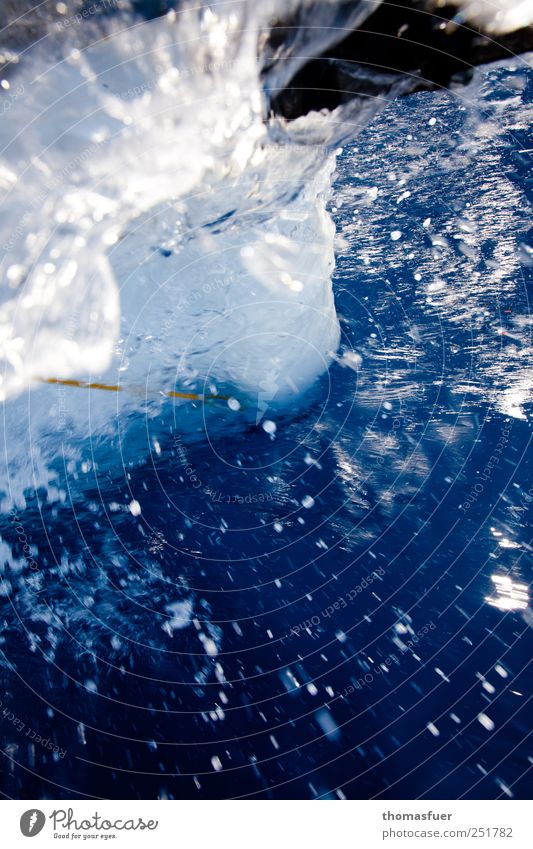 blue water sailing Ocean Waves Water Drops of water Boating trip Bow Fluid Wet Blue White Movement Colour photo Exterior shot Deserted Contrast Sunlight