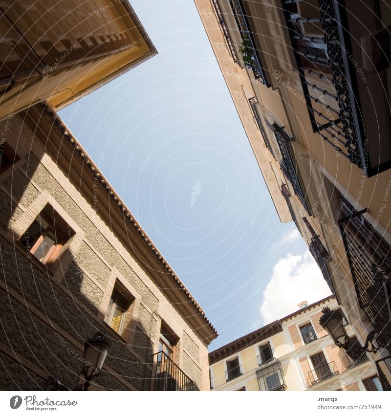 Spanish Villages Barcelona Spain Facade Living or residing Backyard Interior courtyard Ambitious Skyward Building Real estate market Perspective Old building