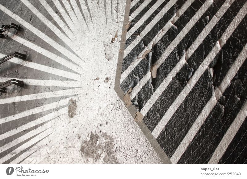 Lines (radial vs. diagonal) Illustration Graffiti Stone Sign Tolerant Beginning Style German World Cup Grid Broken Derelict Old Varnish Subdued colour