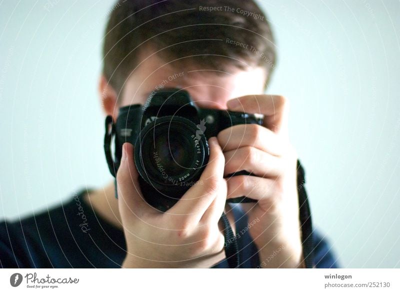 - Photographer Photography Take a photo Photographic technology Camera Objective Lens Digital photography Human being Masculine Young man Youth (Young adults)