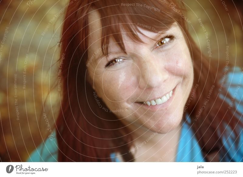 CHAMANSÜLZ | joie de vivre Human being Feminine Woman Adults Face 1 30 - 45 years Red-haired Long-haired To enjoy Smiling Laughter Looking Illuminate