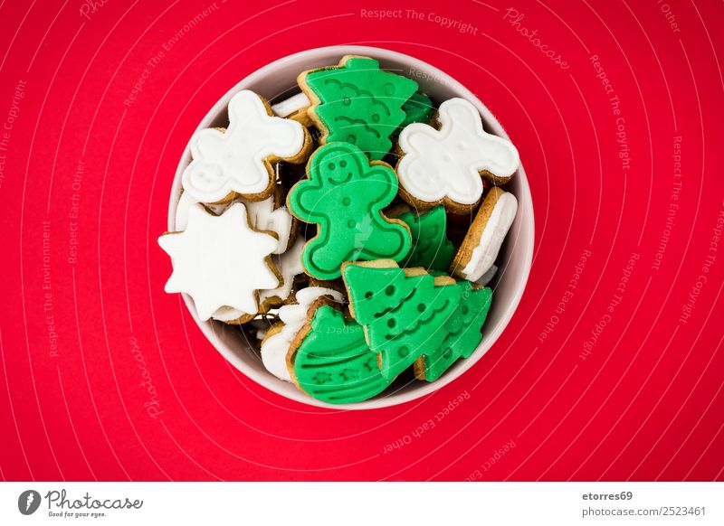 Christmas cookies Cookie Christmas & Advent Decoration Food Healthy Eating Dish Food photograph Dessert December Feasts & Celebrations Baking Snack Sweet Candy