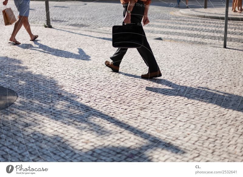 street life Shopping Summer Work and employment Human being Man Adults Life Legs Feet Beautiful weather Porto Portugal Town Downtown Transport