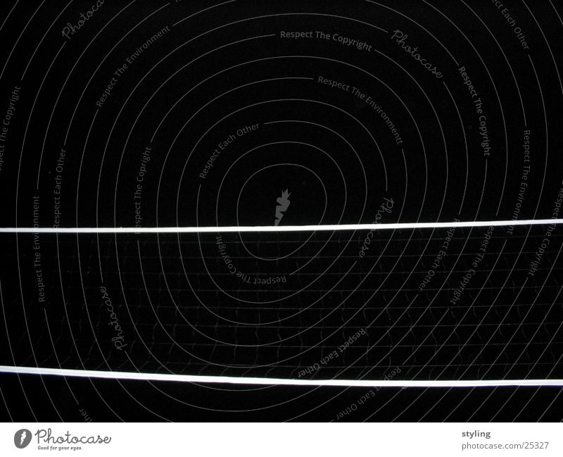 Volleyball net at night Dark Night Black Leisure and hobbies Volleyball (sport) Net