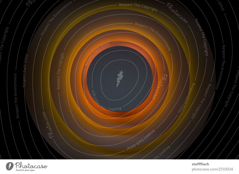 Artificial Solar Eclipse Elegant Style Work of art Sculpture Sphere Esthetic Cool (slang) Round Brown Yellow Gray Orange Design Relaxation Serene Accuracy