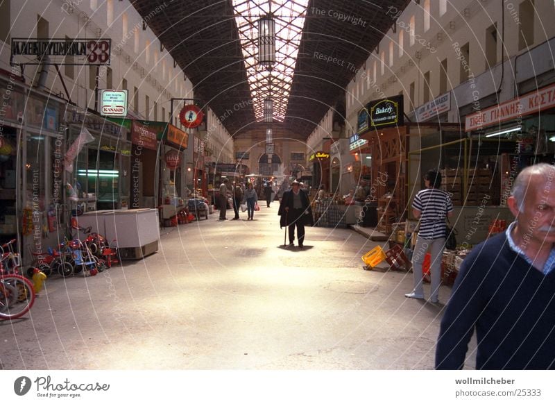 Market hall in Chania Covered market Greece Crete Town Trade Europe Gastronomy Human being Architecture