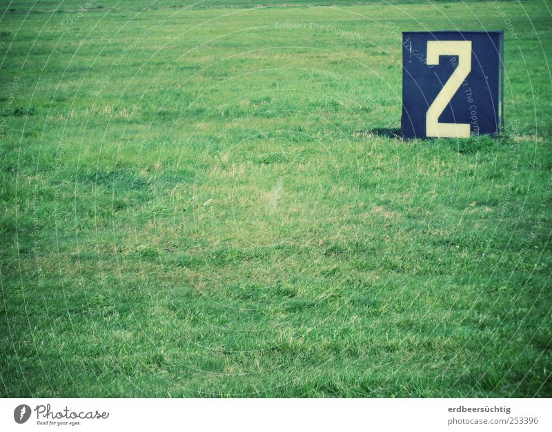 ...runway (zero) 2 Grass Park Meadow Berlin Tourist Attraction Aviation Runway Signs and labeling Road sign Green Clue Field Digits and numbers Colour photo