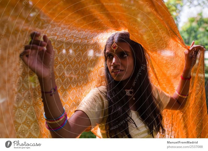 traditional indian woman portrait Beautiful Relaxation Calm Woman Adults Hand Nature Park Fashion Clothing Dress Jewellery Gold Tradition Indian Veil underneath