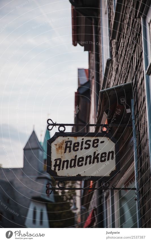 travel souvenirs Vacation & Travel Tourism Trip Sightseeing City trip House (Residential Structure) Goslar Downtown Old town Pedestrian precinct Church