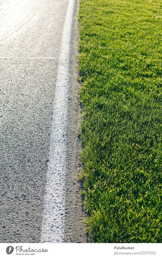 #A# Edge of the road Environment Esthetic Roadside Traffic lane Lane markings Asphalt Street Wayside Grass Colour photo Multicoloured Exterior shot Detail