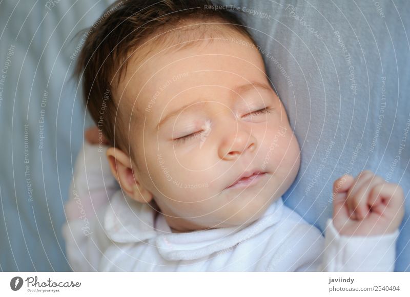 Newborn baby girl sleeping Happy Beautiful Face Life Child Human being Baby Girl Boy (child) Woman Adults Parents Infancy 1 0 - 12 months Sleep Small Cute White