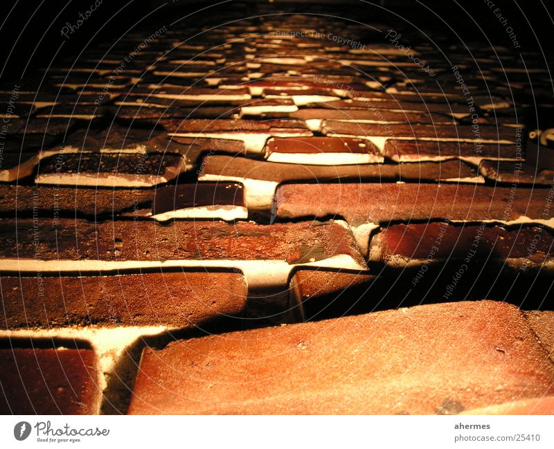 masonry Brick Wall (barrier) Wall (building) Construction site Light Night Dark Architecture Seam Shadow Macro (Extreme close-up)