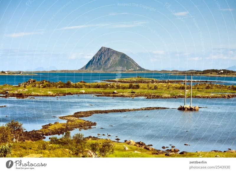 pollen from the edge of a limb Arctic Ocean Europe Rock Vacation & Travel Fjord Sky Heaven Horizon Island Landscape Maritime Nature Nordic Norway