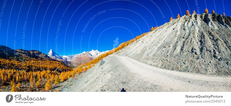 Panorama at the Findel Glacier Zermatt - Valais - Switzerland Vacation & Travel Sightseeing Summer Hiking Environment Nature Rock Alps Mountain Peak