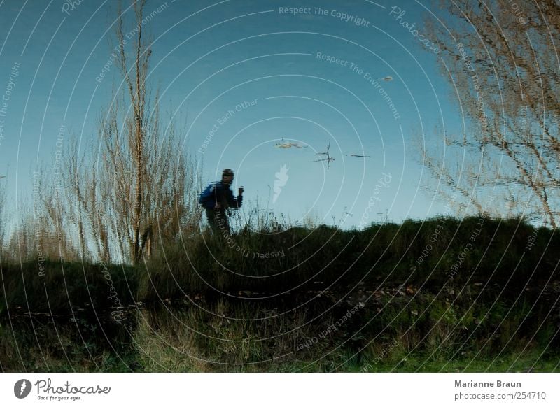 runners Nature Water Tree Multicoloured Human being Walking Park Brook Surface of water Reflection River bank Sky Jogging Leisure and hobbies Movement 1