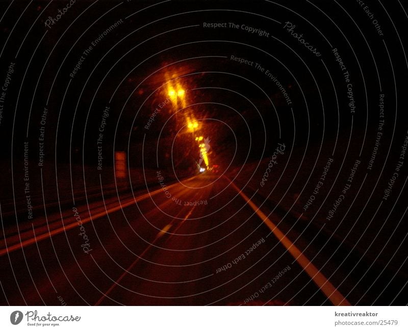 motorway at night Highway Night Street lighting Light Traffic lane Transport Lighting