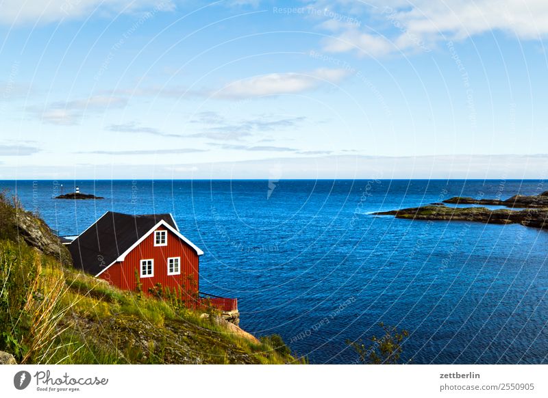 Preparation Arctic Ocean Europe falun red Rock Vacation & Travel Fisherman Fishery Fishermans hut Fjord House (Residential Structure) Sky Heaven Wood