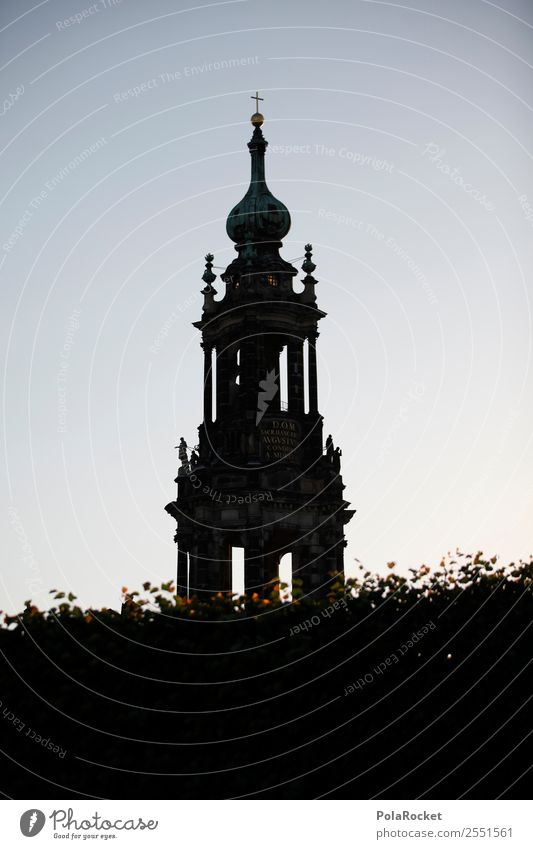 #A# Court shadow Culture Esthetic Church Dresden Hofkirche Baroque Colour photo Subdued colour Exterior shot Detail Deserted Copy Space left Copy Space right