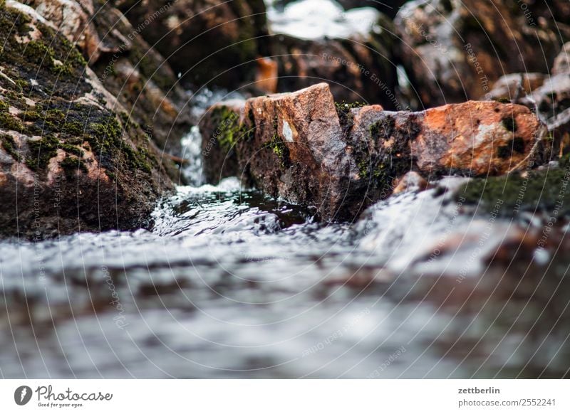 mountain stream Rock Gravel Stone Landscape Nature Norway Vacation & Travel Travel photography Scandinavia Current Copy Space Hiking Water Waterfall