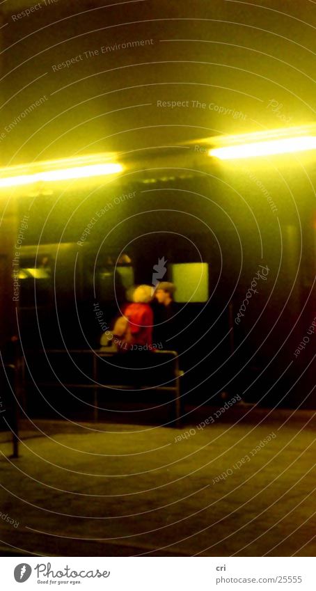 Couple on the train Railroad Paris Platform Goodbye Romance Grief Transport Train station Sadness Passenger