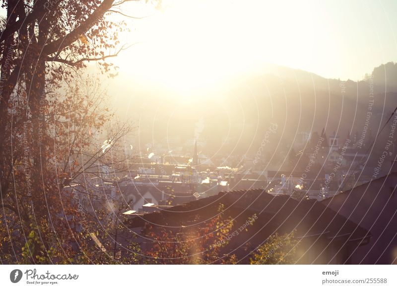 through- Sun Village Small Town Capital city Downtown Outskirts Warmth Yellow Colour photo Exterior shot Deserted Morning Evening Light Shadow