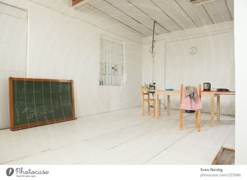 White Studio Clock Signs and labeling Simple Brown Green Calm Inspiration Colour photo Interior shot Deserted Copy Space bottom Day Artificial light