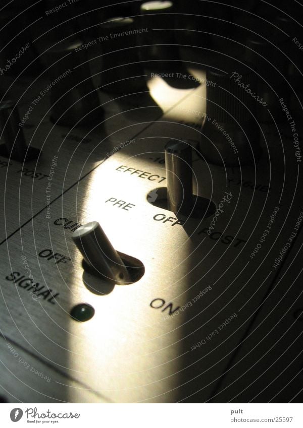 mixed shadows Switch Vestax Disc jockey Bland Entertainment Mixing desk Music Shadow Macro (Extreme close-up) equalizer