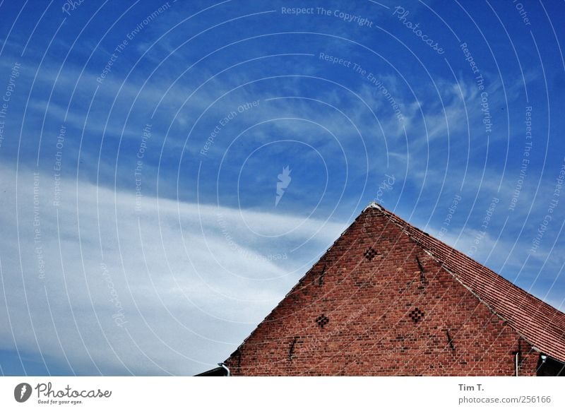 Brandenburg Sky Clouds Summer Village Deserted House (Residential Structure) Manmade structures Building Wall (barrier) Wall (building) Facade Roof Stagnating