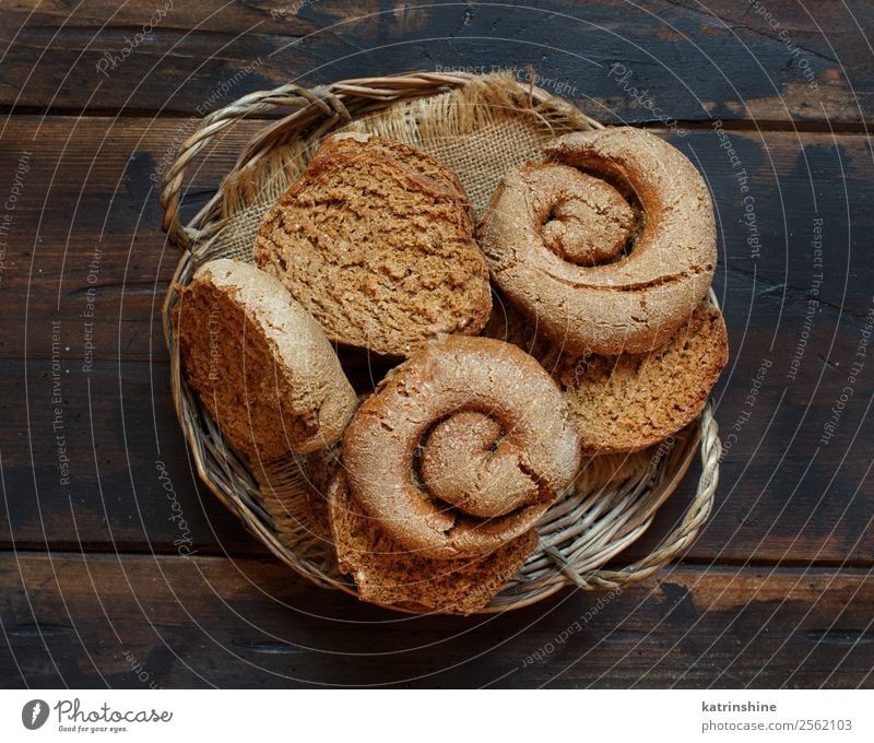 Frisella, typical south italian bread Bread Wood Brown South Italian frisa frisella toasted dry Characteristic salento apulian Specialities Rustic food Baking