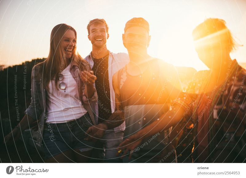 group of friends enjoying time together on holiday outside Lifestyle Style Joy Happy Beautiful Vacation & Travel Trip Summer Beach Ocean Feasts & Celebrations