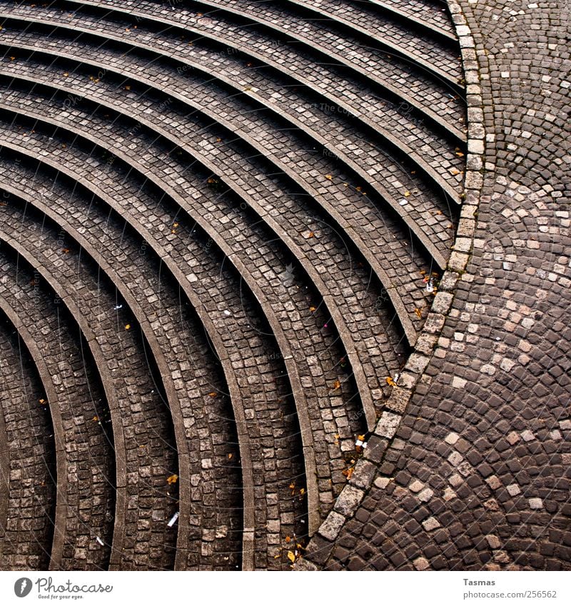 FFF Downtown Deserted Places Hardbrücke hardplatz Stairs Esthetic Simple Simplistic Formation Function Paving stone Cobbled pathway Cobblestones Colour photo