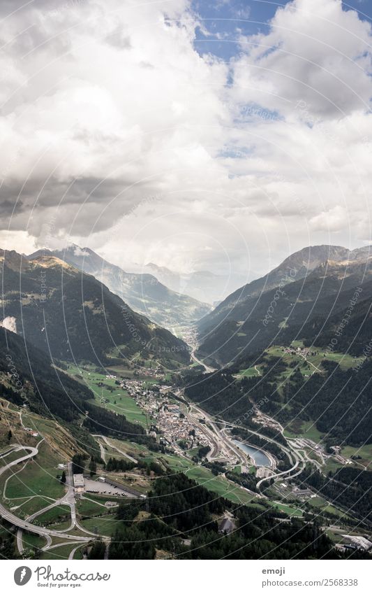 Gotthard Pass II Environment Nature Landscape Sky Autumn Climate Weather Hill Alps Mountain Natural Tourism Gotthard pass Mount Gotthard Switzerland