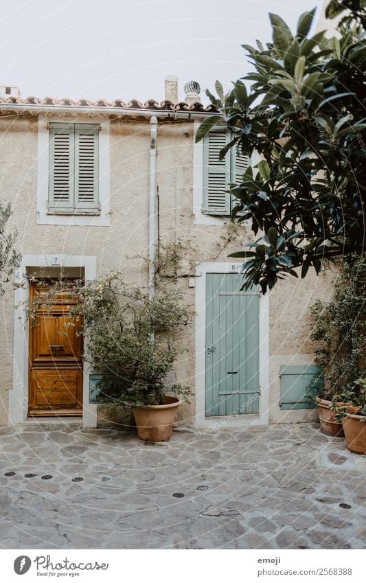 French Riviera Village Deserted House (Residential Structure) Wall (barrier) Wall (building) Facade Door Authentic Mediterranean Cote d'Azur France Tourism