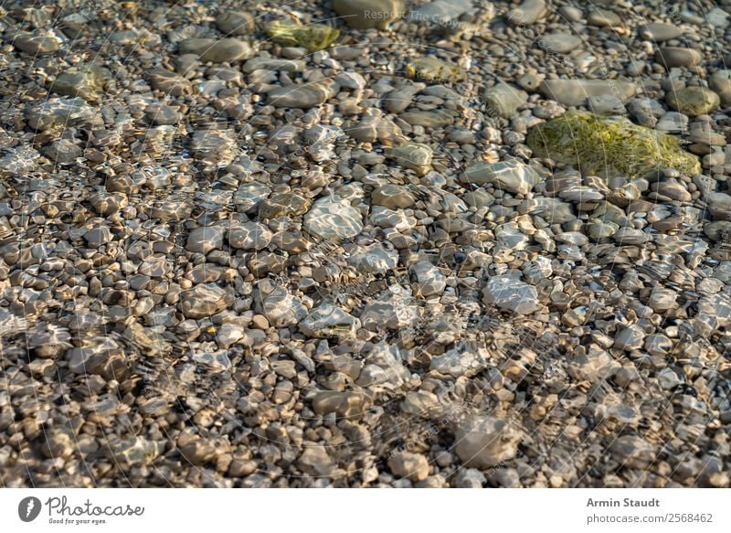 Pebbles in the sea Design Life Harmonious Senses Relaxation Calm Environment Nature Elements Water Waves Coast Lakeside River bank Beach Bay Ocean Fluid Natural