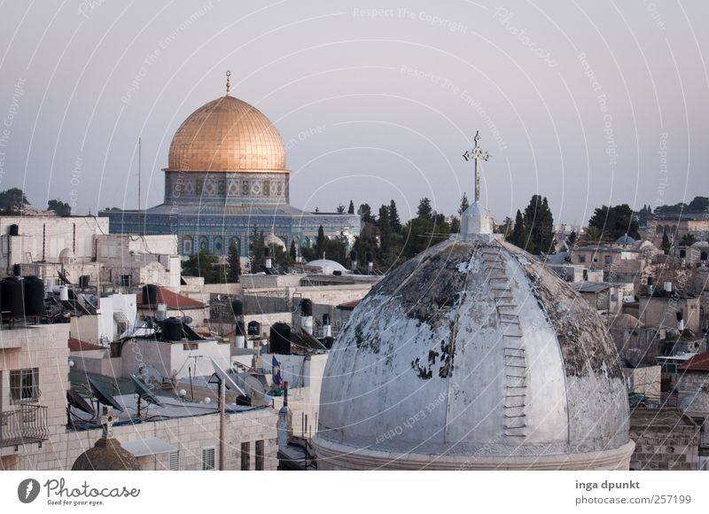 Merry Christmas! Merry Christmas! West Jerusalem Israel Near and Middle East Town Populated Church Dome Manmade structures Building Roof Tourist Attraction