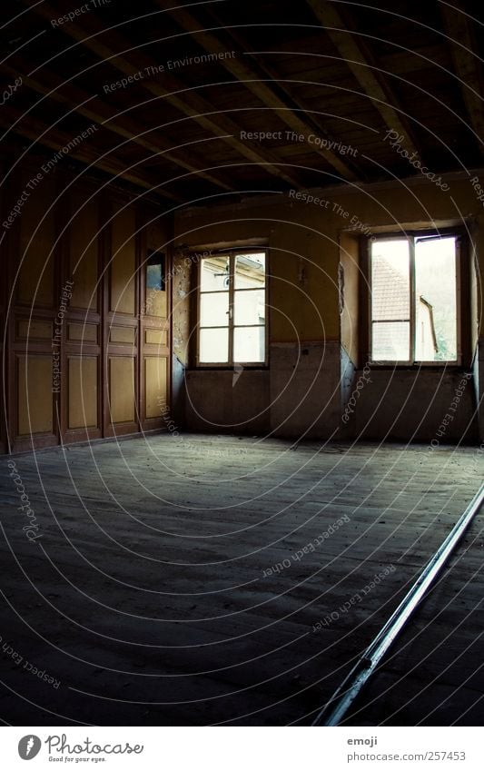 Space, and time? House (Residential Structure) Detached house Wall (barrier) Wall (building) Window Dark Ground Room Empty Free space Colour photo Interior shot