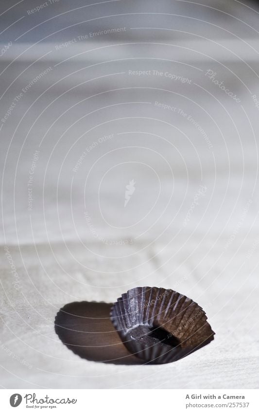 Time for something new Candy Chocolate Luxury Dining room Table Wooden table Sweet shop Brown Empty Decoration Subdued colour Interior shot Close-up Detail