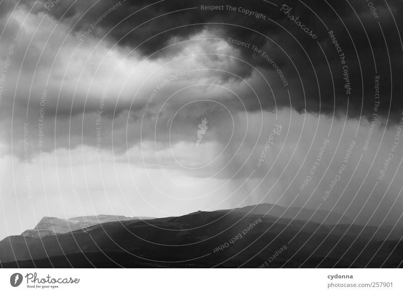 After the rain Environment Nature Landscape Clouds Storm clouds Climate Bad weather Wind Gale Rain Thunder and lightning Alps Mountain Adventure Esthetic