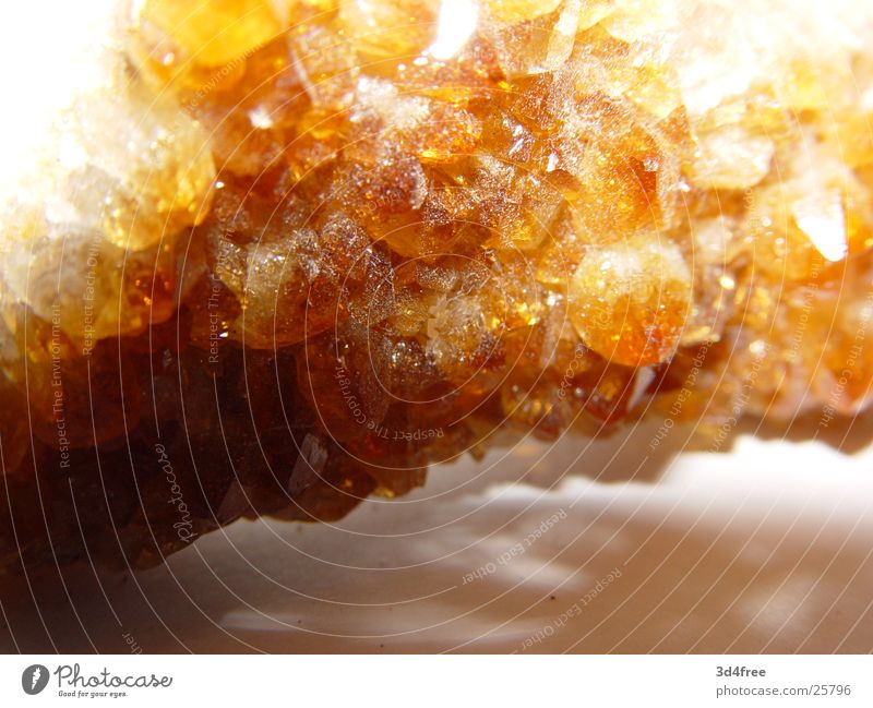 expensive pebble Precious stone Expensive Yellow Stone Crystal structure Macro (Extreme close-up) Orange Gold