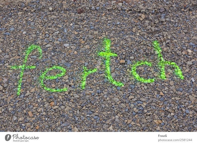 ... is the old year... Deserted Traffic infrastructure Street Road construction Characters Green End grit announcement Clue Dye Colour photo Exterior shot