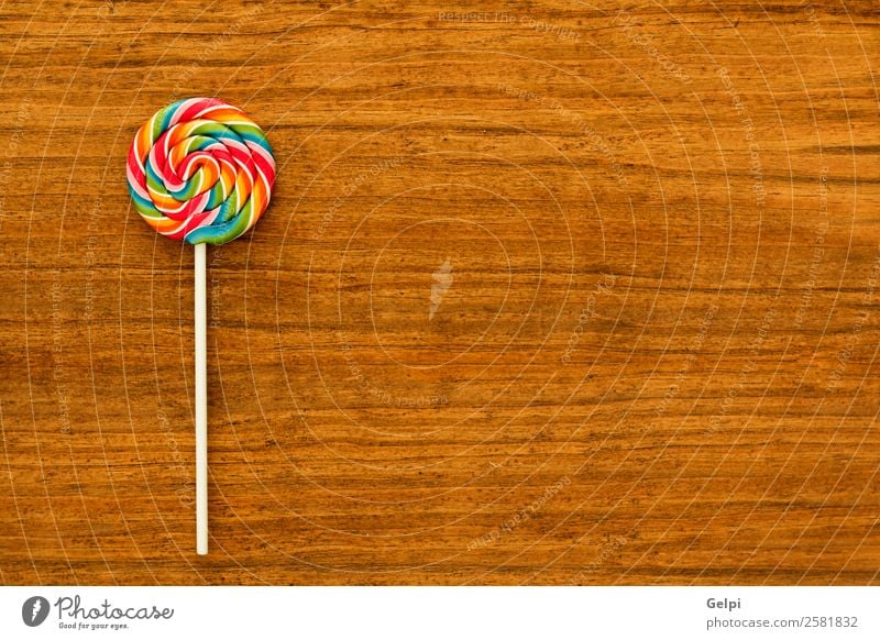 Nice lollipop Dessert Eating Joy Infancy Wood Delicious Retro Red White Colour candy food Lollipop sweet lolly Sugar colorful stick background Unhealthy Tasty