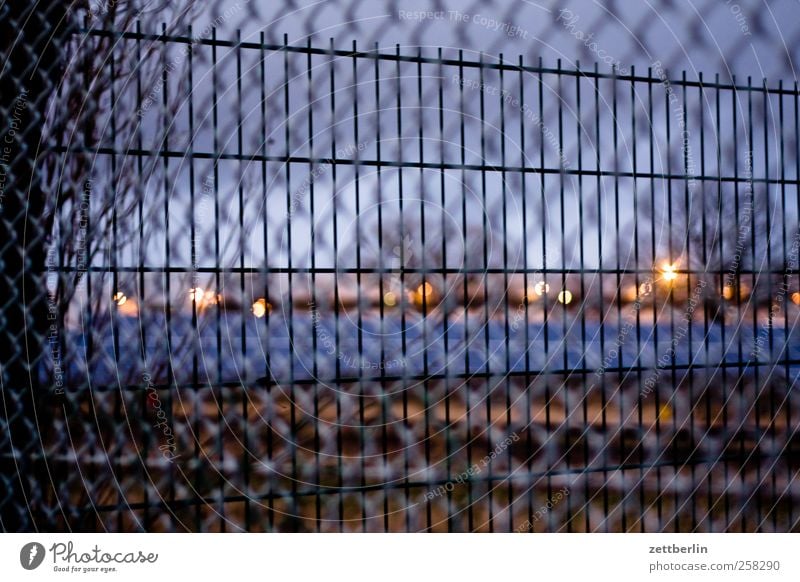 fences Winter House (Residential Structure) Environment Nature Landscape Sky Horizon Autumn Weather Small Town Outskirts Deserted Places Aggression Architecture