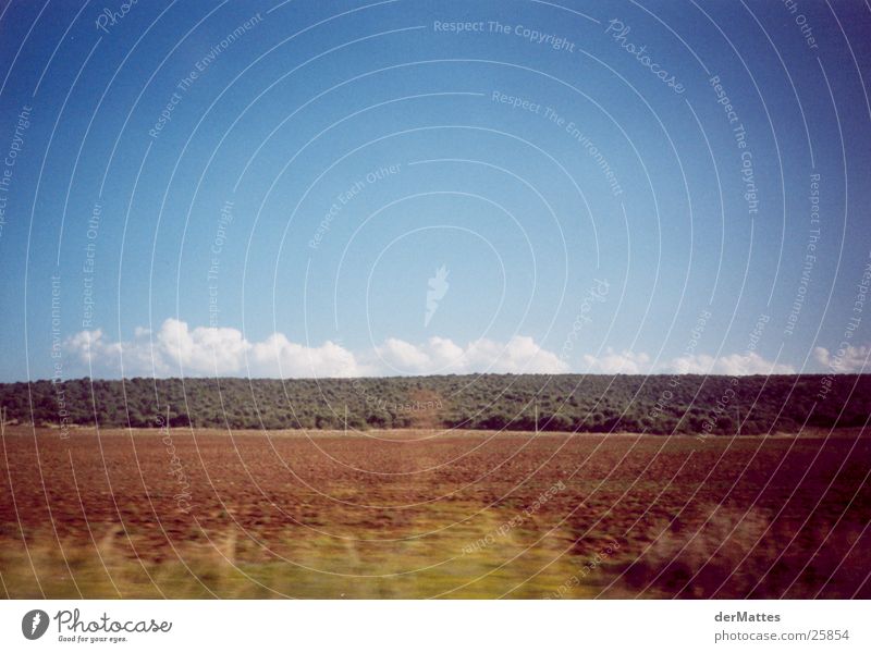 steppe South Autumn Clouds Italy Mediterranean Sky