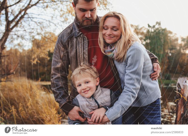 happy family spending time together outdoor Lifestyle Happy Playing Vacation & Travel Camping Summer Boy (child) Parents Adults Mother Father Family & Relations