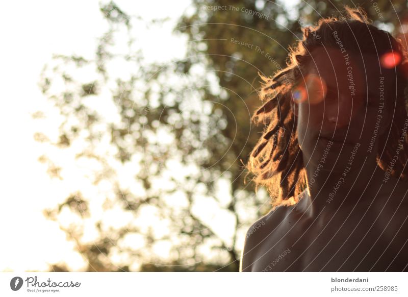 Spot-matiker Masculine Young man Youth (Young adults) Head Hair and hairstyles Chest 1 Human being 18 - 30 years Adults Nature Summer Leaf Garden